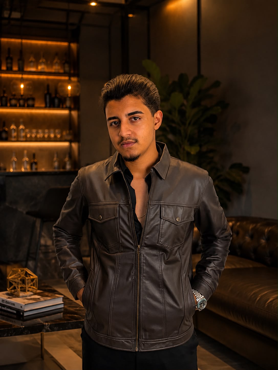 Lucas Andrey em lounge premium