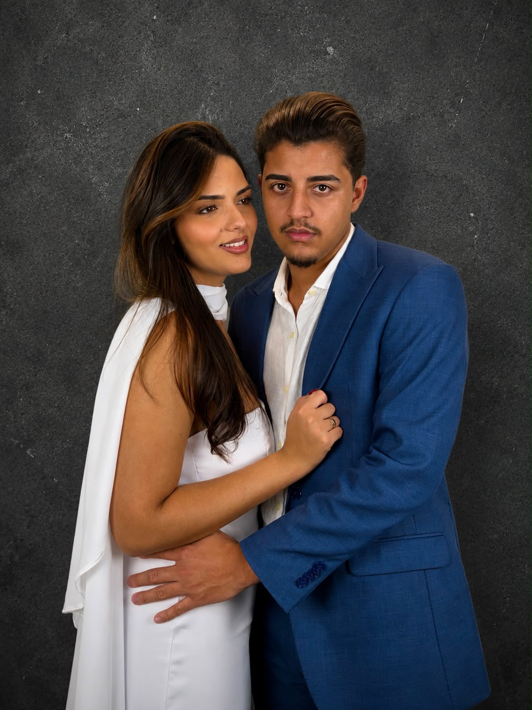 Lucas Andrey e sua esposa em ensaio fotográfico